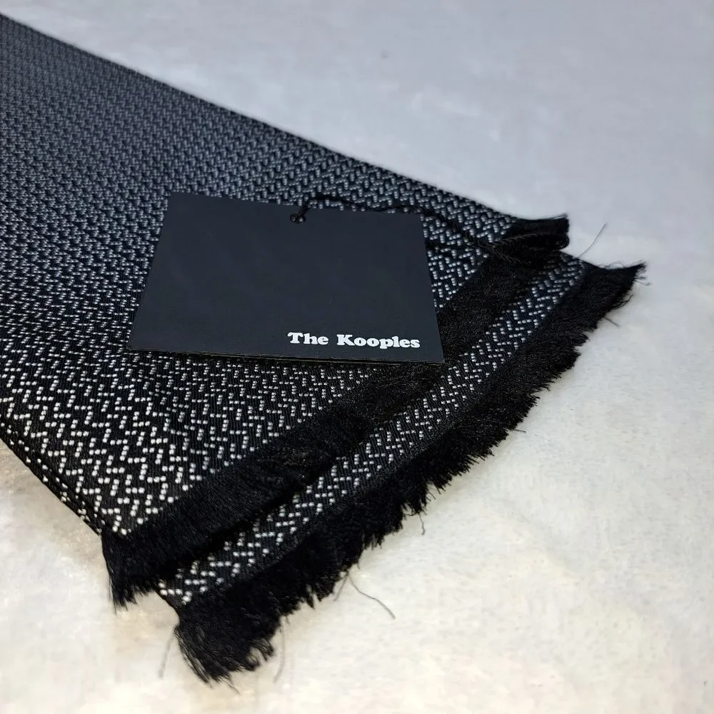 NWT The Kooples New Geometric Jacquard Scarf